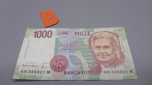 Geldschein banknote 1000 - *,