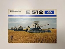 DDR Mähdrescher E512 Prospekt VEB Fortschritt 1967 | Neustadt (Sachsen) Export