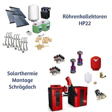 Solarpaket HP22 mit Heat Pipe-Technologie für Warmwasser und Heizung
