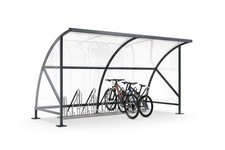 Wetterfeste Fahrradüberdachung Unterstand für Mülltonen Fahrradgarage robust