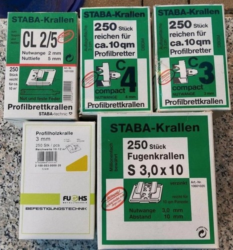 Set fugenkrallen staba x - set, 3,0