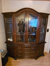 vitrinenschrank holz gebraucht