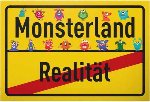 Monster türschild - monster,