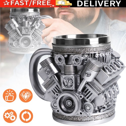 Edelstahlbecher motor - edelstahlbecher, v8