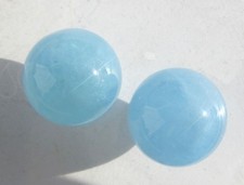 Aquamarin Kugel Edelstein ca. 17 mm, ca. 8-9 g. (Ku929)