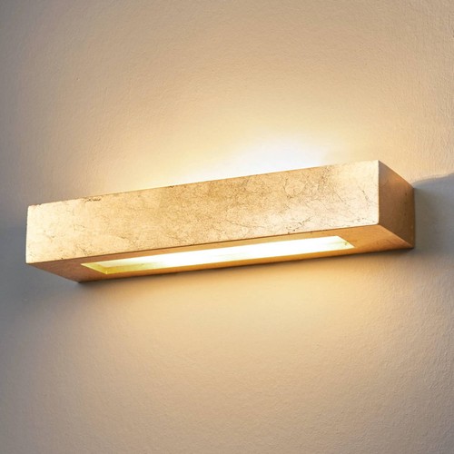 Lindby gips wandlampe gold - lindby,