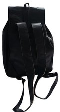 Echt leder Rucksack schwarz