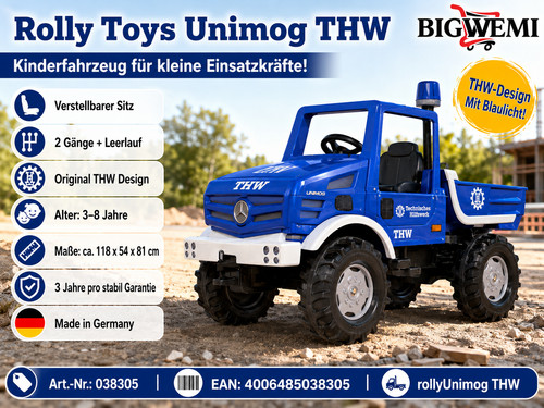 Rolly toys unimog - unimog, thw