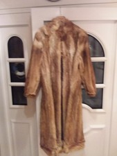 Rot Fuchs Pelz Mantel Damen