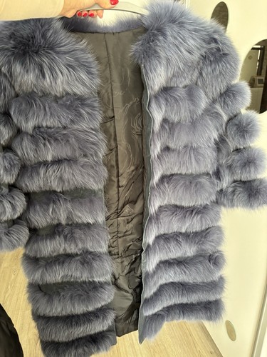 Mantel aus polarfuchs - mantel,
