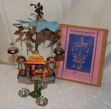 Antik Weihnachtsgeläute Engelsgeläute Weihnachtsglockenspiel Blechpyramide OVP