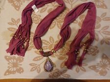 eleganter Damen Schal - Schmuckschal  mit Mode Schmuckanhänger gebraucht