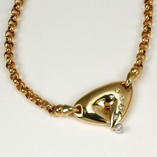 Halskette collier 585 - collier, gold