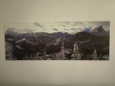 Winterlandschaft gedruckt auf Leinwand Panorama 190cm x 70cm 