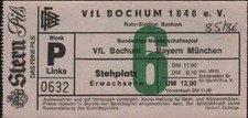 2943 Ticket BL 85/86 VfL