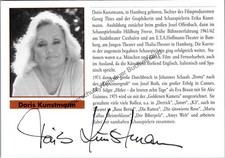 Original Autogramm Doris