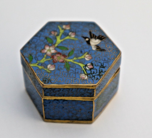 Cloisonné dose china emaille - cloisonné-dose, china-emaille