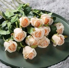 Künstliche Rosen Pfirsich 10