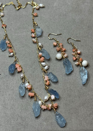 Set kette ohrringe - set, anhänger