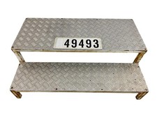 Alu Edelstahl Treppe Tritt 64,5x100x32,5cm  49493