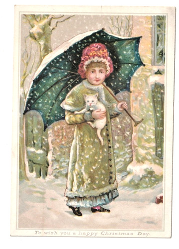 Oblate chromo mädchen schnee - oblate,