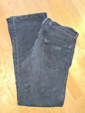 Wrangler Jeans Hose 32 grau grey schwarz black W32 L32 Designer Denim Roxboro