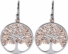 Ohrhaken Ohrhänger Lebensbaum AE-1101 Silber Rotgold Angelsvoice 