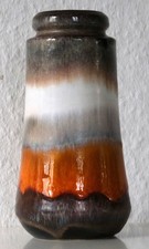 WGP Scheurich 209-18 Keramik Vase Laufglasur Mid Century 70er