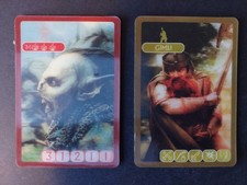 2x Kellogg`s 3D Wackelbilder│Herr der Ringe │ Gimmli, Moria Ork│ LotR │Vintage