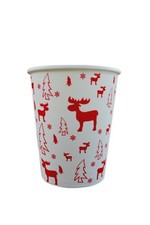 Trinkbecher, Glühweinbecher ELCH, aus Hartpapier, innen PE-Beschichtet, 200 ml