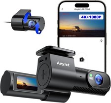 4K+1080P Dashcam Auto Vorne Hinten 5G Wi-Fi/APP Mini Dual Auto Kamera G-Sensor