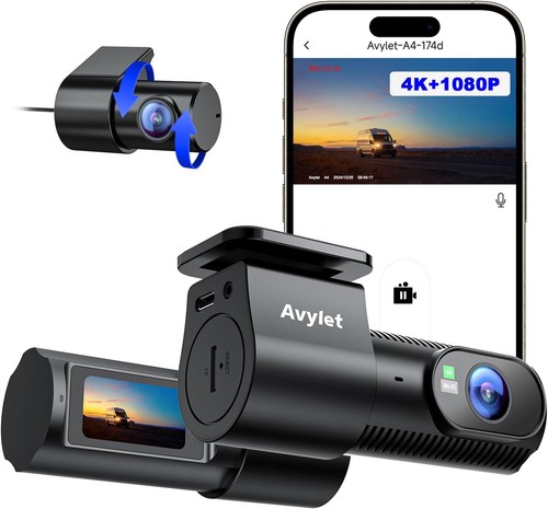 1080p dashcam auto vorne - 4k+1080p,