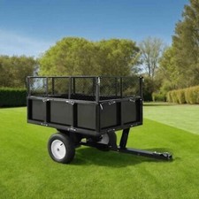 Kippanhänger für Rasenmäher 300 kg Last Gartenwagen Karre LKW vidaXL