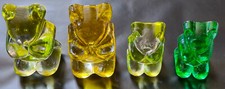 4 Leonardo Glasbären Gummibärchen Figuren Briefbeschwerer Kristall