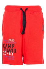 Camp David Shorts Sweatpants Kurze Hose Bermudas Baumwolle Rot Blau Schwarz