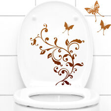 Wandtattoo Wandsticker Wandaufkleber Badezimmer WC Deckel Blumenranke 1085W