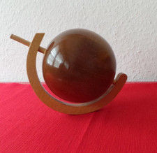 Designer Globus Weltkugel Holz massiv Handarbeit  Dekoration