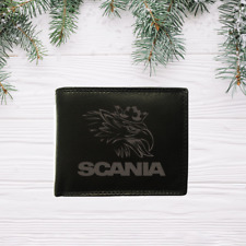 SCANIA Echtleder Geldbörse, Geldbeutel Greif Truck Bus T P R Reihe