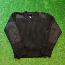 BLAUER Gore Windstopper Pullover Herren Small Schwarz Wolle V-Ausschnitt Outd...