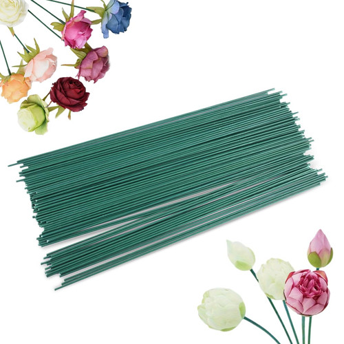 100 stück blumendraht grün - blumendraht,