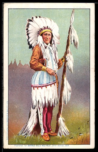 Indianerhäuptling mit - ak,