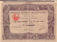 Compagnie Generale Transatlantique Paris Frankreich 1928 (später CMA CGM Schiffseigen.