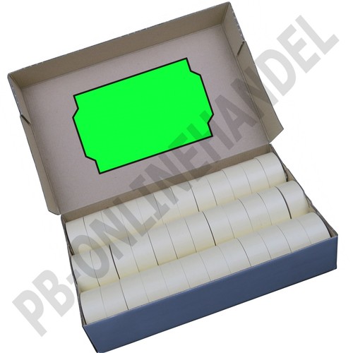 Etiketten 26x16mm leuchtgrün