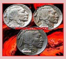 BUFFALO NICKEL  3 x 5 Cents