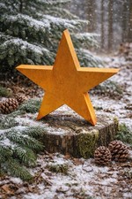 Metall Edelrost Rostdeko Stern