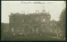 Mettlach a.d. Saar Fabrikbrand 1921, damalige Original-Foto-Ansichtskarte