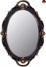 YCHMIR Vintage Spiegel Kleiner Wandspiegel zum Aufhängen, 36,8 x 25,4 cm, oval, 
