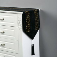 Strass Samt Tischläufer Klassisch Tisch Deckchen Läufer Set Auswahl für Heim
