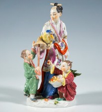 MEISSEN FIGUR GRUPPE JAPANERIN