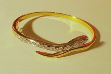 Damen Armreif - Schlangenmotiv, vergoldet 18 Karat 750/1000